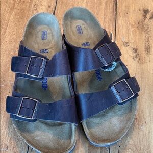 Birkenstock Dark Brown Leather Sandals Arizona 43